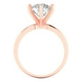 thumbnail image 4 of Clara Pucci 14K Rose Gold 3ct Moissanite Solitaire Ring for Women, 4 of 8