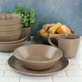 thumbnail image 7 of Soho Lounge Lagos 16 Piece Terracotta Double Bowl Dinnerware Set in Solid Matte Blue, 7 of 7