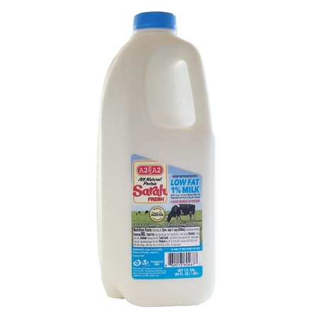 1% Low Fat A2/A2 Milk Half Gallon