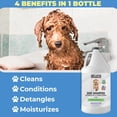 thumbnail image 6 of We Love Doodles Organic Professional 4-in-1 Dog Shampoo, Conditioner, Detangler, & Moisturizer, Lavender, 64 fl-oz, 6 of 7