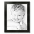 thumbnail image 2 of ArtToFrames 15" x 19" Honors Black with Silver Picture Frame, 15x19 inch Black Wood Poster Frame (WOM-5157),  Pack, 2 of 7