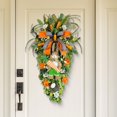 thumbnail image 1 of Guirnalda de lágrima de Pascua, botín para puerta delantera con conejo, decoración decorativa para el hogar, botín de escalera, adorno Artificial para Zanahorias Naranjas, 1 of 10