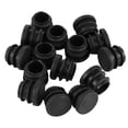 thumbnail image 1 of Mobutofu 100 Pcs Embouts Ronds en Plastique Noir Prévention de Friction pour Bureau, 1 of 6