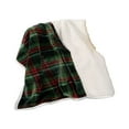 thumbnail image 2 of Tgbvmt Double Flannel Blanket, Lamb Fleece Thermal Blanket, Thickened Winter Bed Cover, Soft and Cozy, Available in Red and Green Colors, Perfect for Cold Nights, Winter Comfort, and Holiday Gifting, 2 of 6