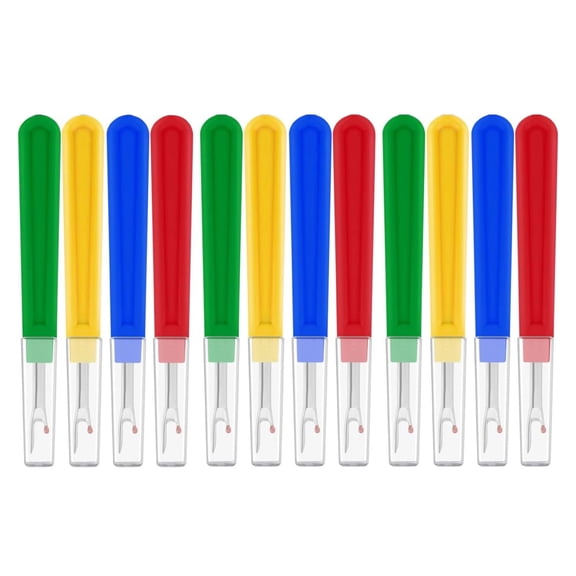 12Pcs Large Size Seam Rippers, Long Handle Stitching Rippers Thread Remover for Sewing Crafting, Removing Thread Tool