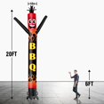 thumbnail image 2 of 20FT Tall Inflatable Tube Man BBQ Wacky Wavy Dancing Guy (18''Diameter) for Outdoor Decoration Advertising Business Promotion (Blower Not Included), 2 of 7