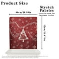 thumbnail image 6 of TSOVTHRID Chair Back Cover Christmas Tree Music Note Red Print Washable Chair Protector Slipcovers Dining Chairs Protector for Home Dinning Kitchen Party Festival Christmas Decor, Set of 4, 6 of 7
