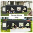thumbnail image 3 of UBesGoo 10' x 30' Canopy Waterproof Party Tent Outdoor Tent 8 Sides Black, 3 of 9