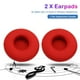 thumbnail image 4 of Almohadillas de repuesto Kuymtek para auriculares inalámbricos Beats Solo 2/3 Rojo 2 piezas, 4 of 8