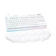 Logitech G713 Wired Mechanical Gaming Keyboard with LIGHTSYNC RGB Lighting, Clicky Switches (GX Blue), White Mist