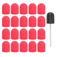 thumbnail image 2 of Juego de brocas para lijar y pulir uñas (13 x 19 mm), color rojo, 2 of 14