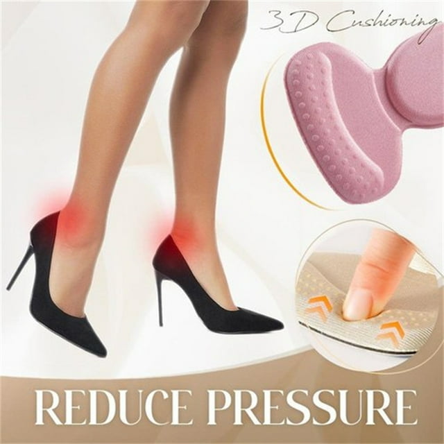 Protecteurs de Talon, 2 Paires de Coussinets de Talon, Coussinets de Talon pour Femmes, Chaussures