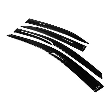 Toyota Vent Visors - Toyota Camry 07-11 Side Tape-on Window Vent Visor Sun Rain Deflector Guard, 4-Pieces