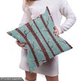 thumbnail image 5 of Ambesonne Forest Fabric by the Yard Upholstery, Birch Tree Silhouettes, 1 Yard, Pale Blue Maroon Cream, 5 of 5
