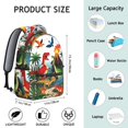 thumbnail image 6 of Cute Dinosaur Pattern Backpack for School,Cute School Bag,Schoolbag with Adjustable Shoulder Straps & Padded Back,15.3"x11"x7.1".﻿, 6 of 6