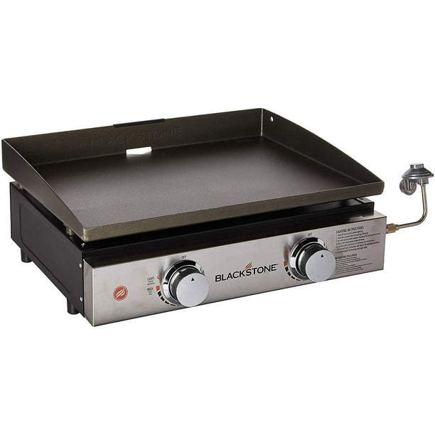 Blackstone Tabletop Grill - 22 Inch Portable Gas Griddle - Propane Fueled -  2 Adjustable Burners - Rear Grease Trap - For Outdoor Cooking While  Camping, Tailgating or Picnicking - Black - Walmart.com