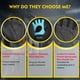 thumbnail image 4 of Guantes de levantamiento de pesas transpirables sin dedos para gimnasio, 4 of 7