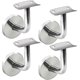 thumbnail image 1 of 4 Pieces Support Wall Mounted Handrail Brackets, Stainless Steel Banister Rail Brackets For Stairs, Handrail Holder With Cover Rosette For Indoor And, 1 of 5