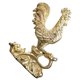 thumbnail image 2 of Estatuilla de gallo artesanal de cobre, escultura de estatua de pollo antigua, decoración pequeña en forma de pollo, 2 of 6