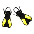 thumbnail image 3 of jinwen Natation Formation Ouvert Talon Réglable Plongée Plongée Palmes pour les Enfants Jaune, 3 of 9