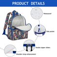 thumbnail image 4 of Beagle Dog Dog and Flower Backpack for School,Cute School Bag,Schoolbag with Adjustable Shoulder Straps & Padded Back,15.25"x11.5"x5.25", 4 of 6