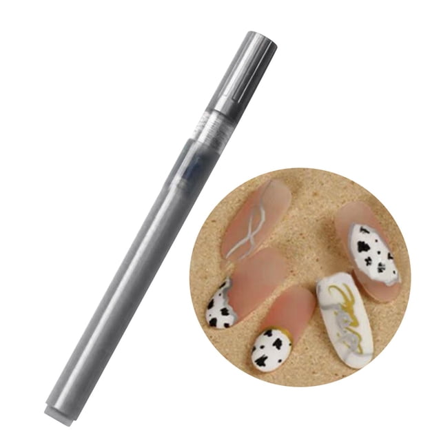 Bolígrafo de Graffiti Yinane para Decoración de Uñas Secado Impermeable Pintura de Puntos Plata