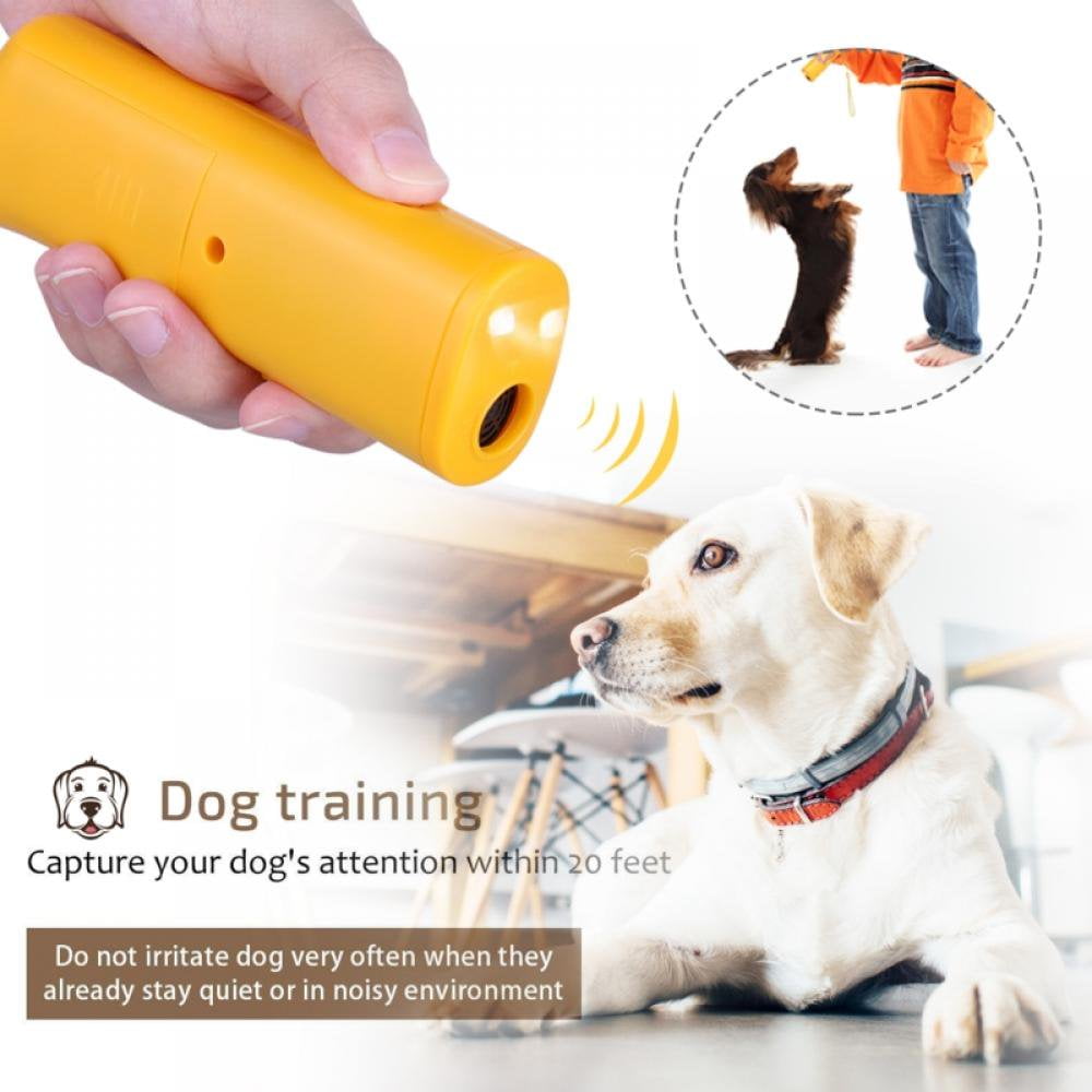 3 in 1 Anti Barking Stop Bark Handheld Dog Training Device Ultrasonic Dog Repeller and Trainer Device with LED Light Walmart