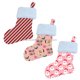 thumbnail image 2 of Calcetines de felpa de gran tamaño con estampado navideño, decoración personalizada, patrón de bastón de caramelo de Papá Noel, calcetines de regalo de Año Nuevo, rellenos de medias, 2 of 3