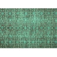 thumbnail image 1 of Ahgly Company Machine Washable Indoor Rectangle Persian Turquoise Blue Traditional Area Rugs, 6' x 9', 1 of 4