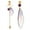 White, variant on Plated Asymmetrical Butterfly Bug Wing Drop Dangle Earrings Crystal Fairy Wing Earrings for Women Wedding Jewelry,Ear clip style,Orange