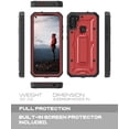 thumbnail image 2 of ArmadilloTek Vanguard Designed for Samsung Galaxy A11 Case Military Grade Full-Body Rugged with Built-in Screen Protector and Kickstand - Red, 2 of 4
