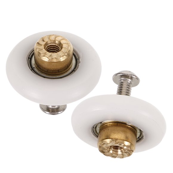 KAKOWELY 2Pcs Shower Door Rollers Replacement Runners Bathroom Glass Sliding Door Wheels,0.98X"X0.98"X0.39"