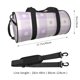 thumbnail image 2 of Fotbe Floral Purple Buffalo Plaid Bolsa Deportiva de Lona Plegable con Estampado, Bolsa de Gimnasio con Bolsillo Seco/Húmedo, Bolsa de Viaje Ultraligera de Gran Capacidad, 2 of 6