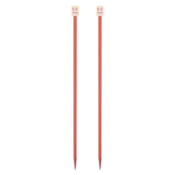 Naiovety Agujas de tejer al azar de colores, suéter, de tejer de aluminio portátil, equipo de costura para manualidades DIY, suministros para el Artesanía 5.5 mm Naiovety HA011745-08B