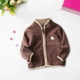 thumbnail image 4 of Otqutp Kids Warm Winter Jackets Autumn Toddler Girl Boy Long Sleeve Simple Solid Color Warm Children's Dress Stand Collar Coat for 1 to 7 Years, 4 of 4
