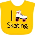 thumbnail image 3 of Inktastic Roller Skate Lover Girls Baby Bib, 3 of 4
