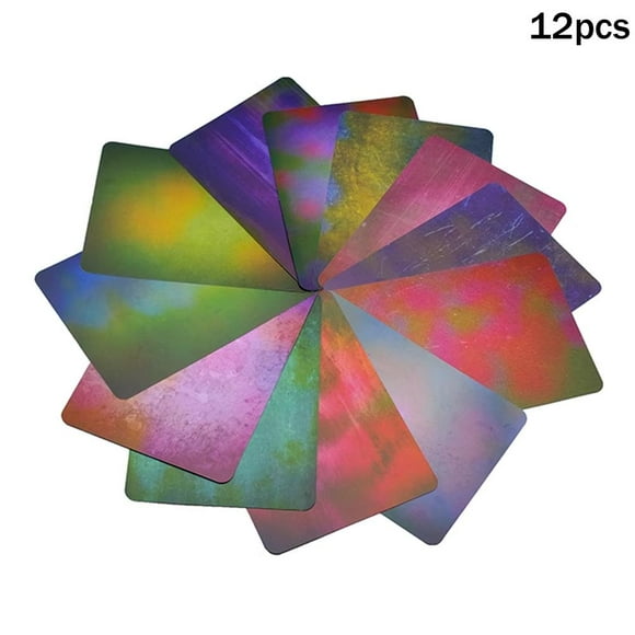 12pcs Colorful Macro Photography Background Cards -Blurred Background Paper for Studio Photography, Light Absorbing Ecological Material for Small Product, Food and Jewelry Images