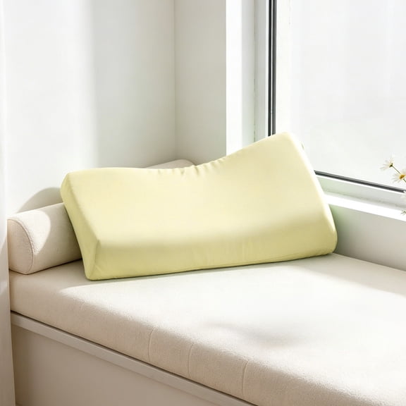 Disposable Pillow Case Covers(Pack of 2),Soft Non Woven Fabric Hygienic Breathable for Travel,Pillow Cases Disposable 19''Width x 33''Length (Yellow)