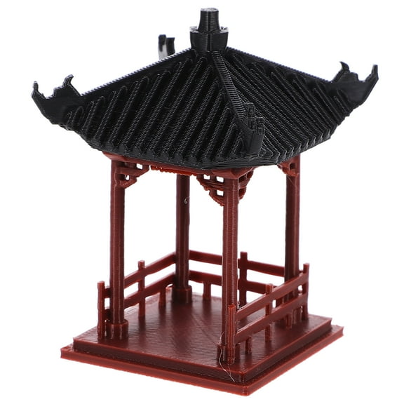 WORGEOUS  Landscape Fish Tank Decoration Aquarium Temple Gazebo