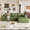 Green, variant on 39" Wrinkle Resistant Velvet Comfy Deep Seat Loveseat, Sofa Loveseat French Piping Detail, Love Seat Sofa Modular Boneless Foam for living room gathering area, Green