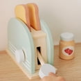 thumbnail image 5 of Set de tostadora de madera Pretend Play de MIKNEKE para niños, 5 of 5