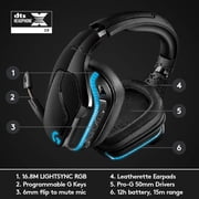Logitech G935 Wireless Gaming RGB Headset, 7.1 Surround Sound, DTS Headphone:X 2.0, 50 mm PRO-G Drivers, 2.4 GHz Wireless, Flip-to-Mute Mic, PC