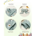 thumbnail image 5 of Infant Newborn Baby Girl Clothes Onesies for Baby Girl Long Sleeve Ruffle Baby Clothes with Headband Baby Clothes for Girls, 5 of 12