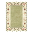 thumbnail image 6 of Lahome 5'x7' Floral Scalloped Area Rug for Living Room - 5x7 Ultra-Thin Soft Washable Non-Slip Bedroom Stain Resistant Lightweight Boho Low-Pile Throw for Dining Room Office (5x7ft,Green), 6 of 8