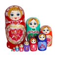 thumbnail image 4 of 10Pcs Creative Russian Nesting Dolls Matryoshka Dolls Nested Toy for Table Living Room Decoration Ornament Birthday Gift Sunnimix Muñecas de anidación, 4 of 8