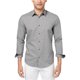 thumbnail image 1 of Calvin Klein Camisa extrafina con botones para hombre, gris, extragrande Calvin Klein Botones al frente, 1 of 1