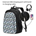 thumbnail image 2 of Balery Cute Rabbit Print USB Charging Backpack for Men and Women - Water-Resistant, Anti-Theft Laptop Backpack with USB Port for Travel, Work, School, and College, 2 of 7
