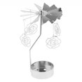 thumbnail image 2 of Elodie Christmas Decor Rotating Candle Tea Light Holder Candlestick Rose, 2 of 6