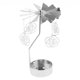 thumbnail image 2 of Soporte de vela de corte de metal plateado Corte de metal plateado Soporte de vela candelabro Candlestick Decoración de la fiesta de Navidad Regalos Rosa Sunnimix Candelero de decoración navideña, 2 of 6