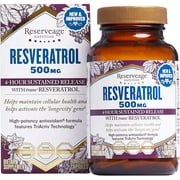 Reserveage Beauty, Resveratrol 500 mg, Antioxidant Supplement for Heart and Cellular Health, Supports Healthy Aging and Immune System, Paleo, Keto, 60 Capsules